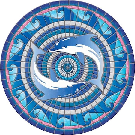 Poolmats Swimming Dolphins Poolsaic 29 inches 67B00-00050 67B00-00050